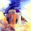25 Wuestenburg Aquarell (597x650)
